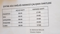 Muayene Saatleri